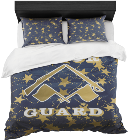 Color Guard Navy And Gold Stars Duvet Bed In A Bag - Duvet (480x480), Png Download