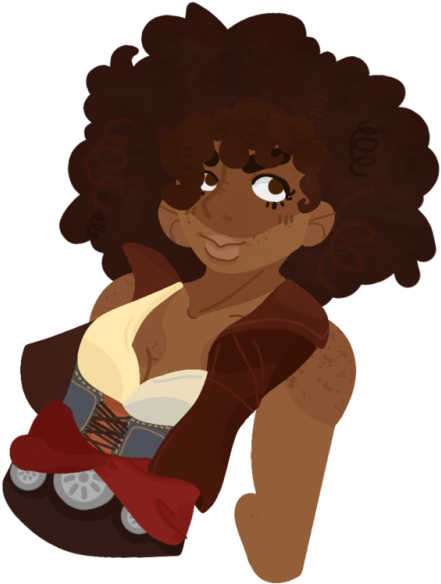 Png Free Afro Clipart Transparent Tumblr - Beyond Good And Veilk 2 Shani (500x666), Png Download