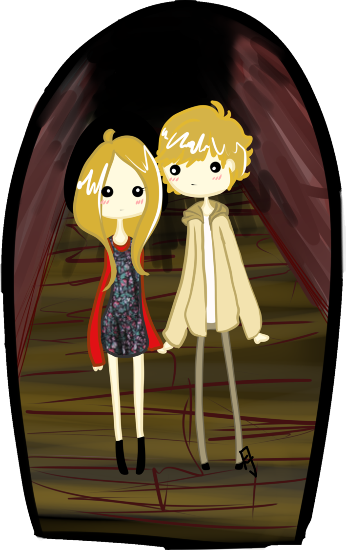 Violet And Tate American Horror Story Art, Tate Ahs, - Violet And Tate Fan Art (709x1127), Png Download