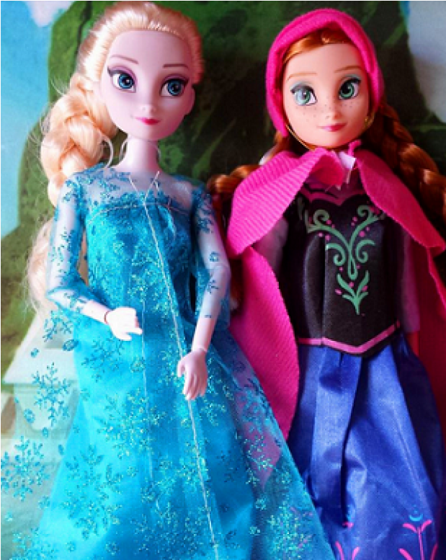 2 Bonecas Frozen M10694 - Boneca Elsa E Anna Frozen (800x800), Png Download