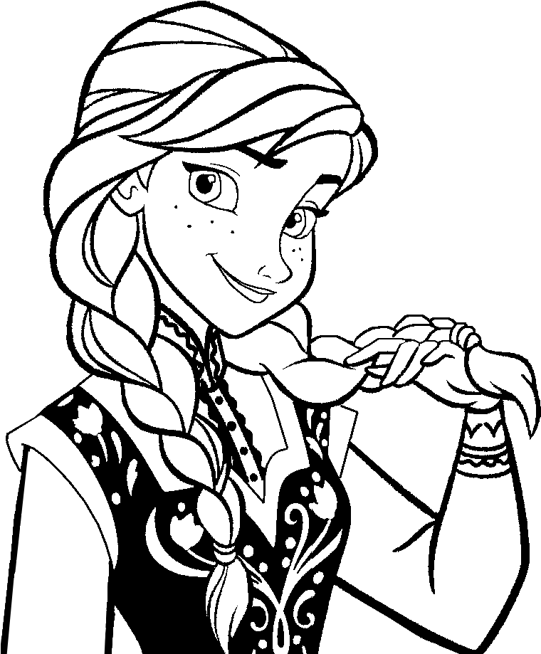Frozen Colouring Pages (776x918), Png Download