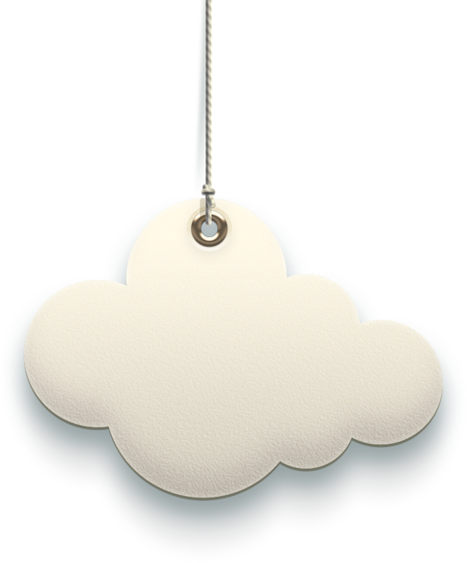 Hanging Cloud Blank Sign, Doodle Frames, Craft Frames, - Locket (664x800), Png Download