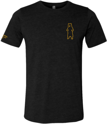 The Black And Gold - Gildan 42000 (384x480), Png Download