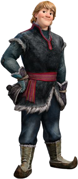 Frozen Clipart Logo Transparent - Kristoff And Sven Frozen (261x590), Png Download