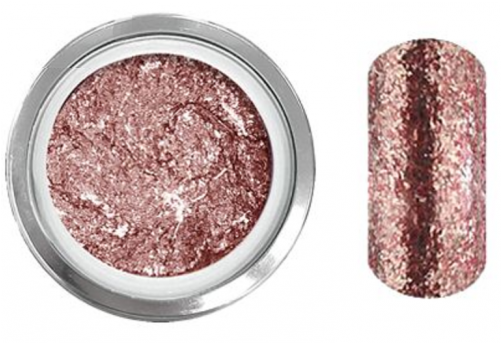 Rose Gold Leaf Glitz Glitter Gel - Cosmetics (500x732), Png Download