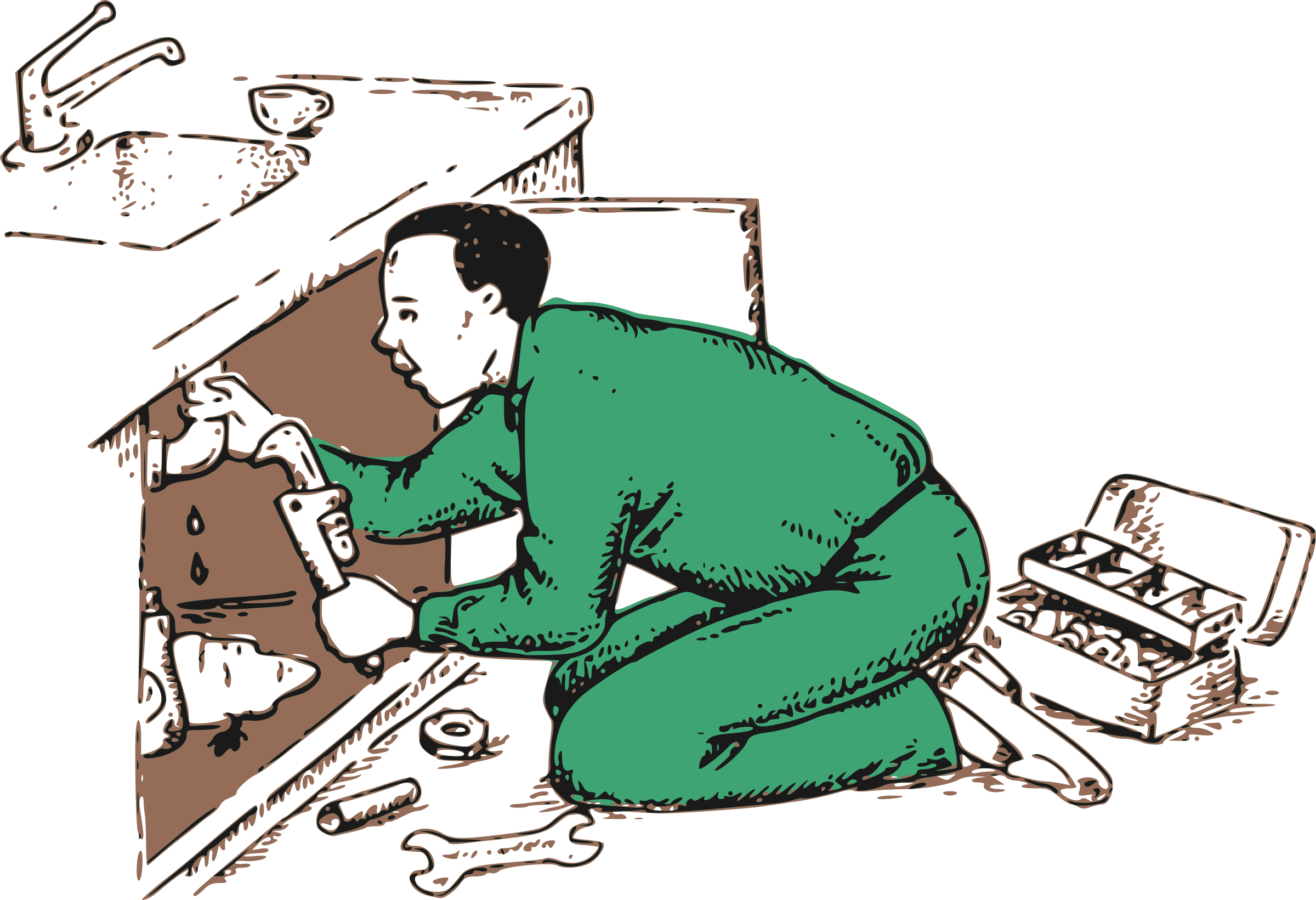 Plumber Clip Art (2400x1641), Png Download