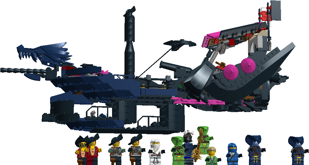 Dark Bounty - Ninjago Lego Bounty Ship (1118x635), Png Download