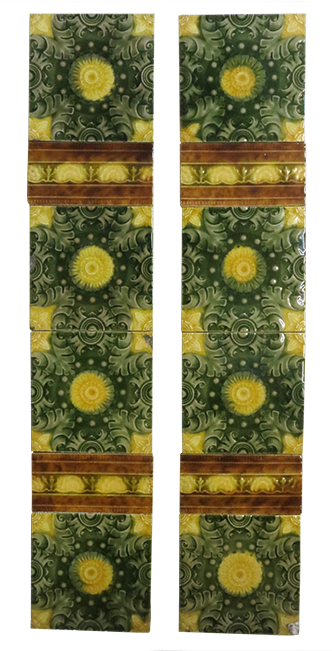 From Our Antique Tile Range, This Is An Original Victorian - Fireplace (650x650), Png Download