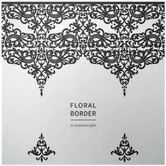 Vector Seamless Border In Victorian Style - Die Liebenden Von Dschidda (400x400), Png Download