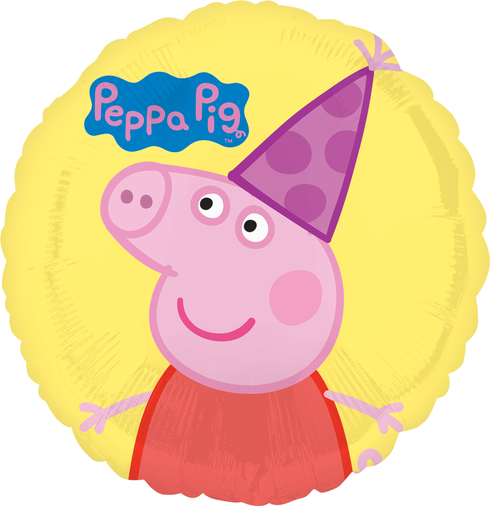 Peppa Pig - Peppa Pig Birthday Balloon (1584x1634), Png Download
