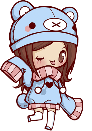 Gifs Linda Lima - Kawaii Girl Png (306x433), Png Download