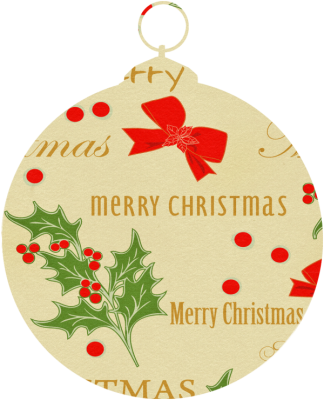 Merry Christmas Holly Ornament Free Christmas Tags,ornaments,frames - ドレスマ 1口用 クリスマス サンタ コンセントカバー コンセントプレート おしゃれ デザイン 交換用 (324x400), Png Download