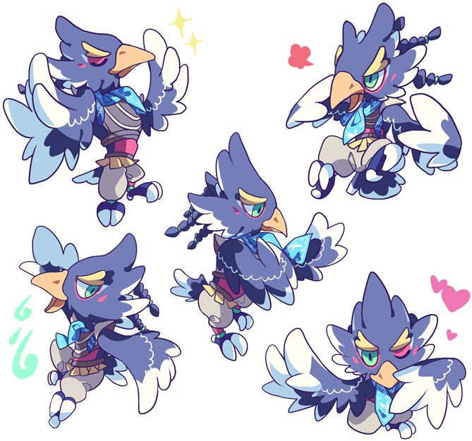 Revali Precious Pompous Bird Boy <==== True>>>who Is - Revali Cute Fanart (700x657), Png Download