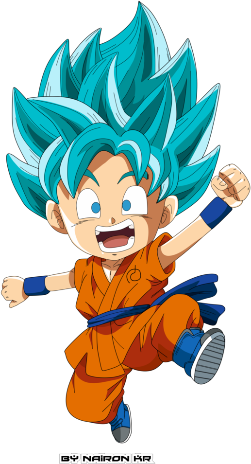 Goku Ssgss - Ảnh Goku Chibi (711x1122), Png Download