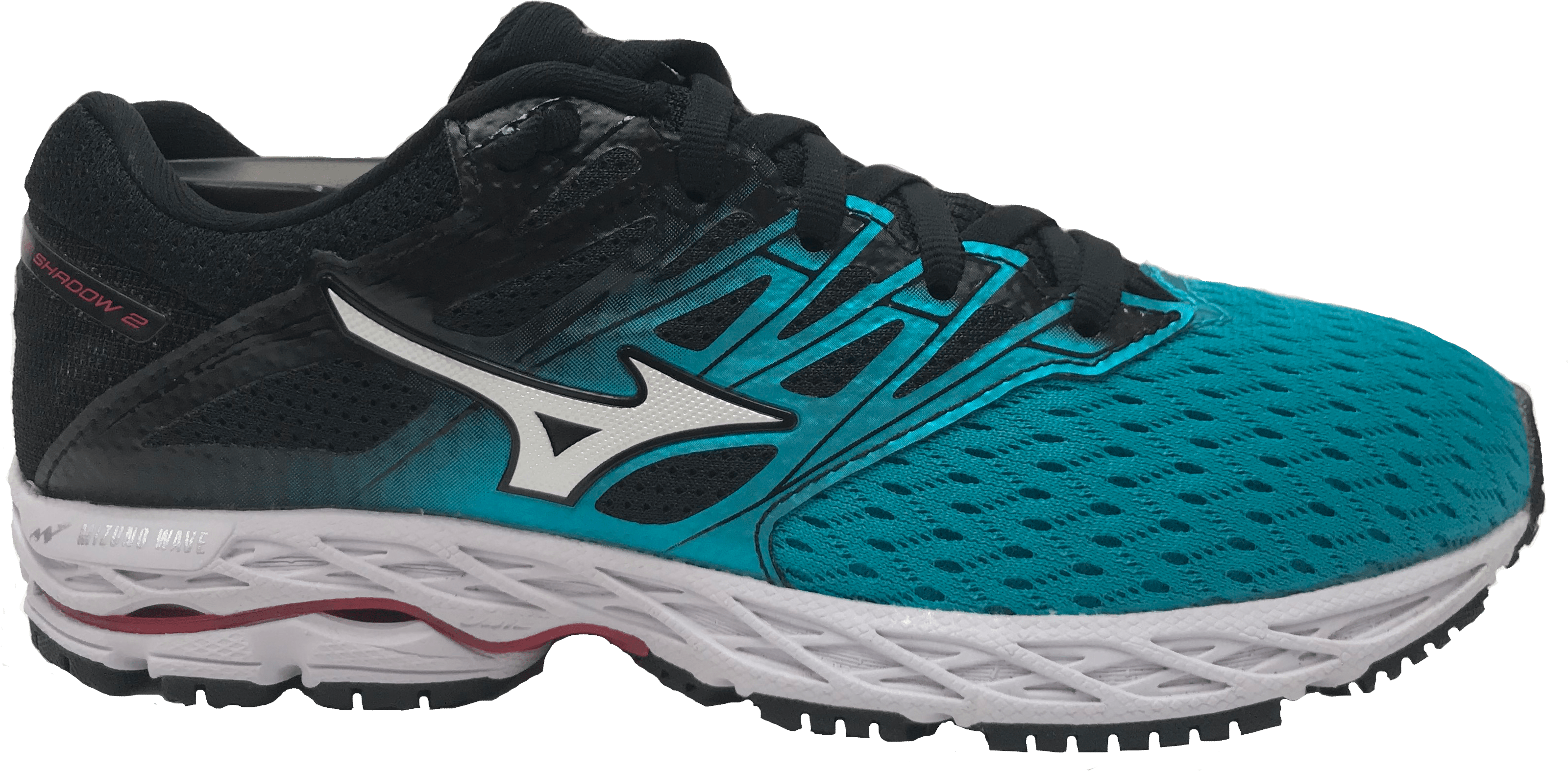 Mizuno Wave Shadow - Running Shoe (3259x1706), Png Download