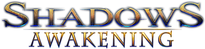 Combat, Characters And Cross-realm Tactics - Shadows Awakening Logo (750x290), Png Download