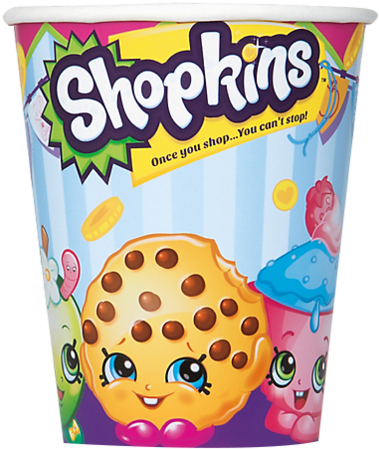Shopkins Party Cups - Shopkins Cups 9 Oz. (426x480), Png Download