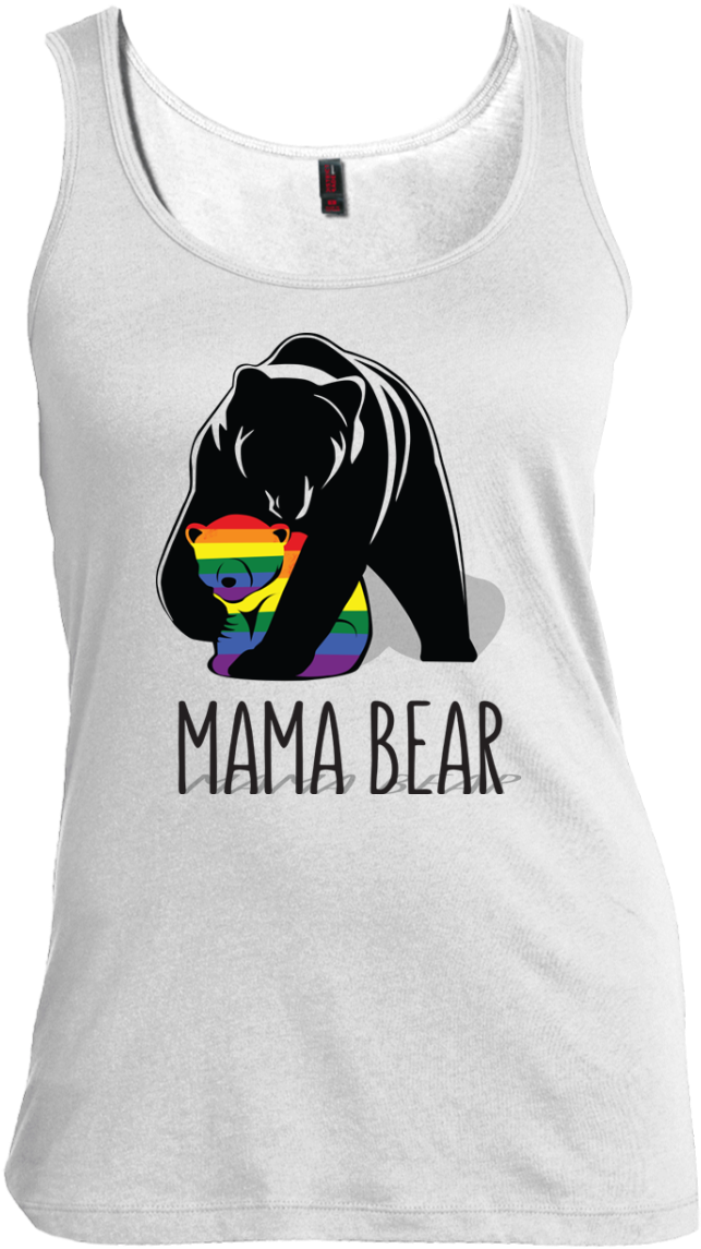 Download Mama Bear Lgbtq Women's Scoop Neck Tank Top Cute Mama Bear