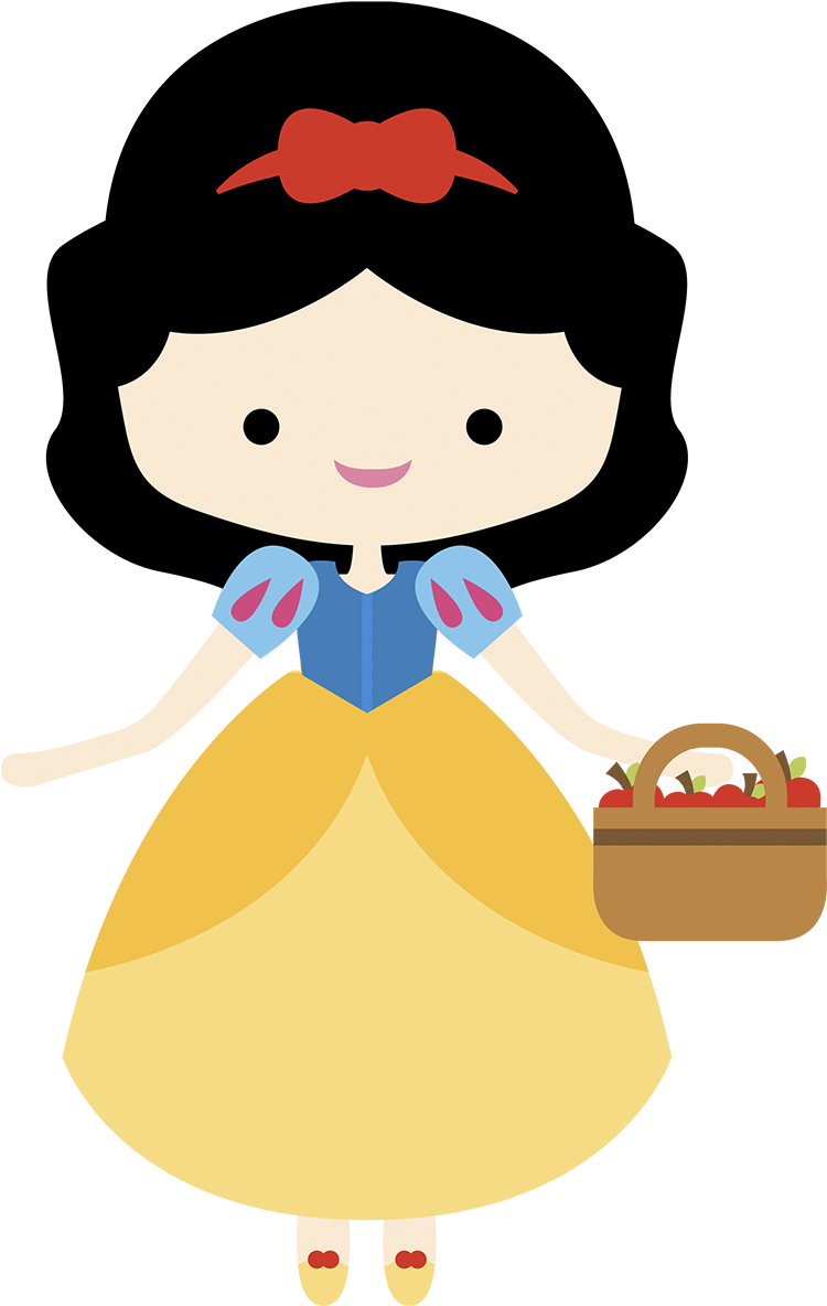 Branca De Neve Cute - Cute Disney Princess Clipart (1200x1200), Png Download