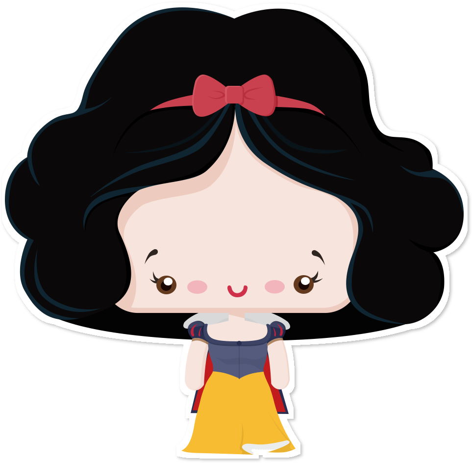 Adesivo Branca De Neve Baby Princess De Mathna - Branca De Neve Baby (962x962), Png Download