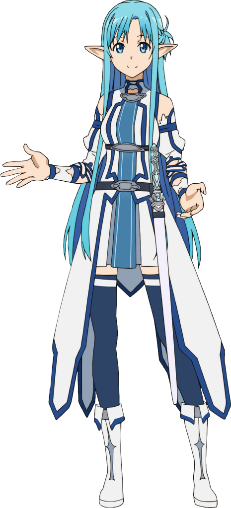 Cosplay Clipart Kirito - Sword Art Online Asuna Alfheim (465x1023), Png Download