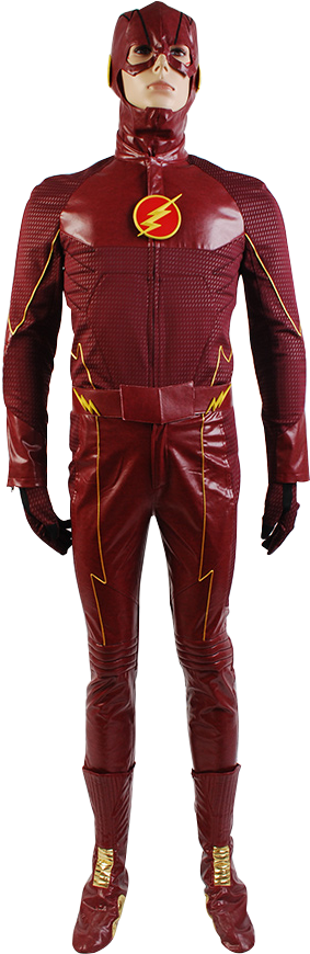 Barry Allen Red Cosplay Costume For The Flash Cosplay - Flash Barry Allen Red Cosplay Costume---the Flash Cosplay (600x900), Png Download