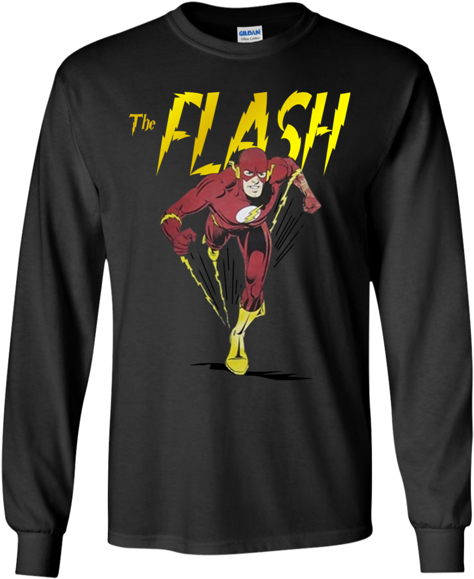 Flash Classic Barry Allen Dash Men's T Shirt G240 Gildan - Dc Comics Super Heroes: The Filmation Adventures, Vol. (1155x1155), Png Download
