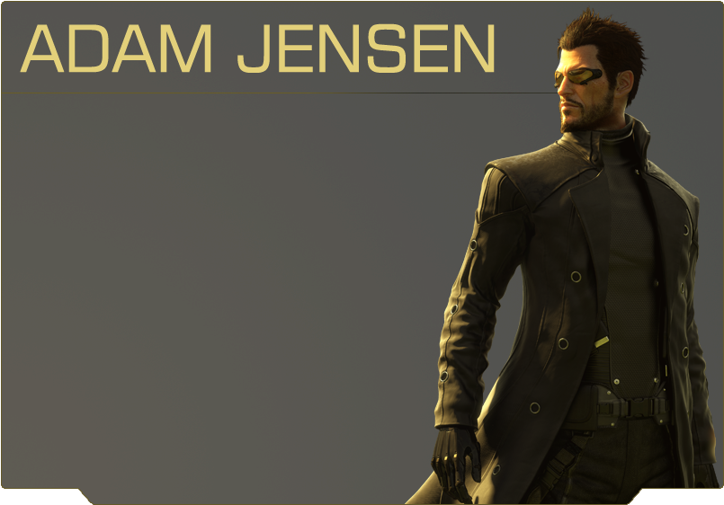 Deus Ex Human Revolution - Adam Jensen (818x598), Png Download