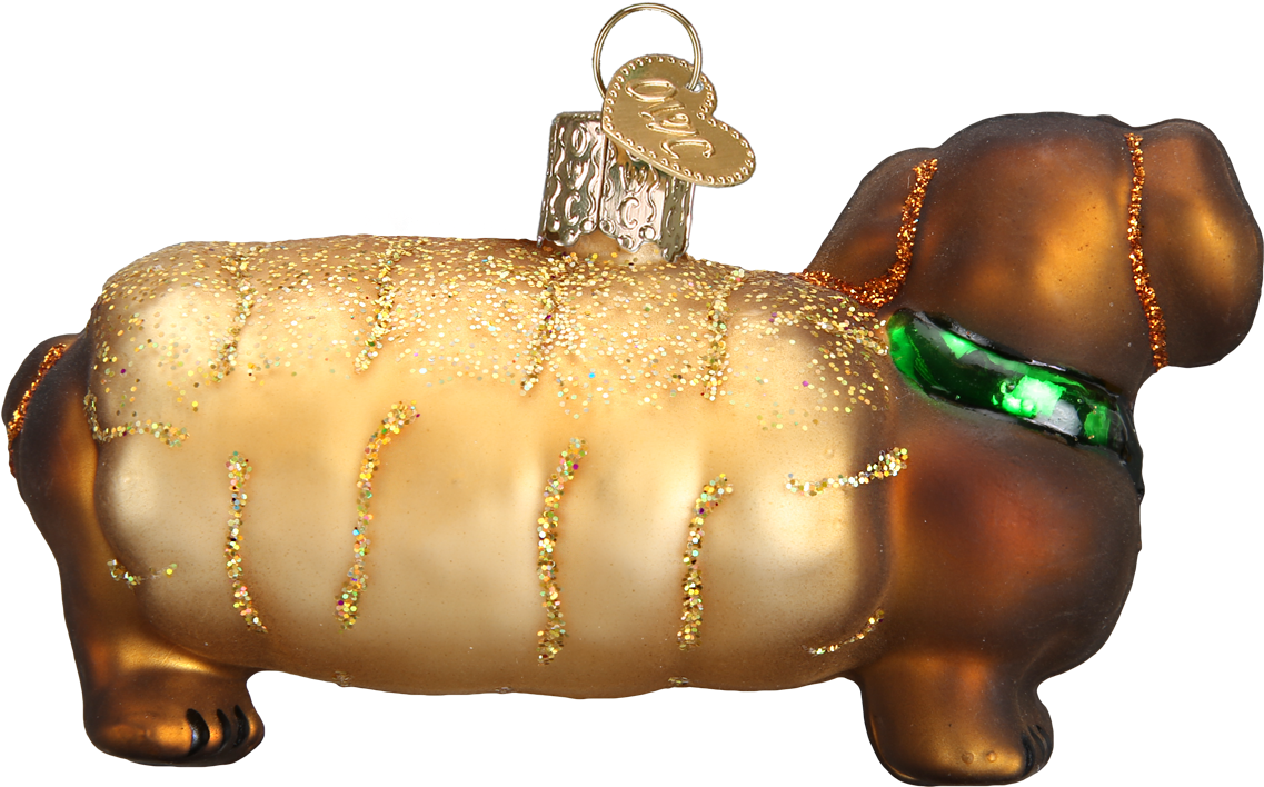Wiener Dog Ornament - Old World Christmas Just Married Fine White Limo Christmas (1200x1200), Png Download