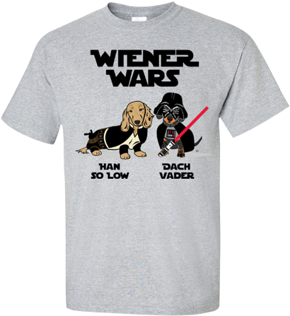 Wiener Wars Unisex T-shirt - Wiener Wars Dachshund T-shirt (450x450), Png Download