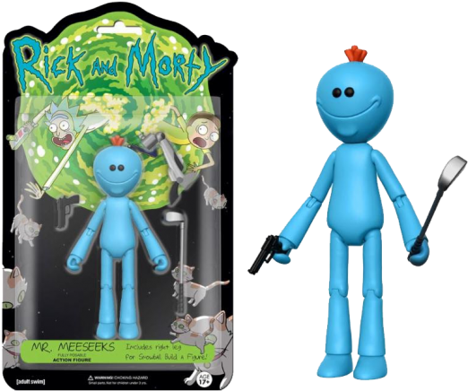 Funko Action Figure Rick And Morty - Mr Meeseeks Funko Pop (541x541), Png Download