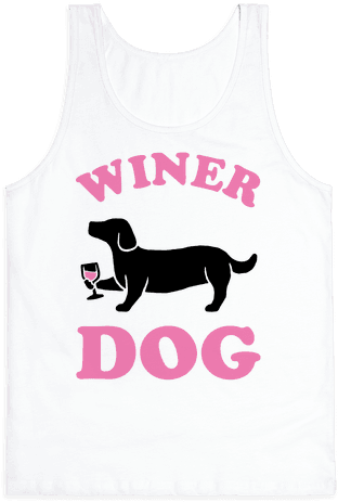 Winer Dog Tank Top - Winer Dog T-shirt: Funny T-shirt Drinking T Shirts, (484x484), Png Download