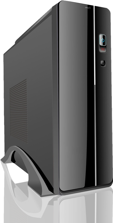 Gaming Pcs, Custom Gaming Computers - Cit S003b Black Itx Case - 300w Power Supply (800x800), Png Download