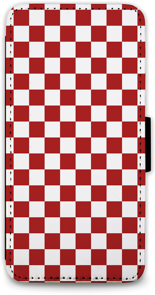 Red Checker - Black And White Mobile Back Cover For Boys (1000x1000), Png Download