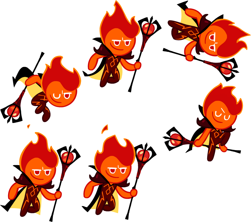 Fire Spirit Cookie - Portable Network Graphics (1024x1024), Png Download