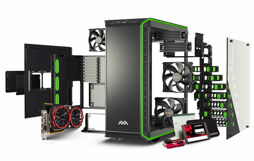 Get In Touch With Us About Your Custom Pc Or Pc Repairs - Quiet Dark Base Pro 900 Orange (820x520), Png Download