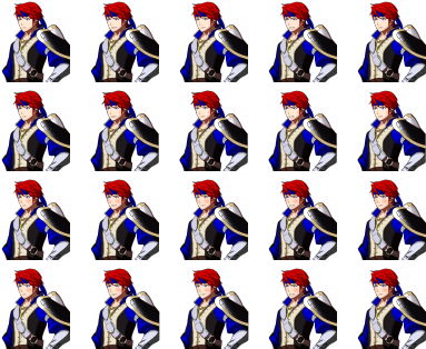 Here's The Sprite Sheet For The Roy Sprite I Used In - Roy Sprite Fire Emblem (400x320), Png Download