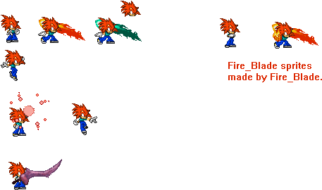 Fire's Sprite/artwork - Cartoon (476x285), Png Download