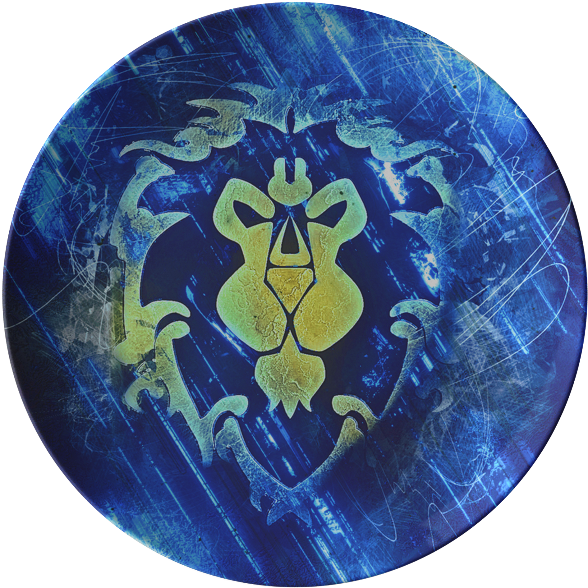 Wow - Alliance Plate - World Of Warcraft Background Alliance (2000x2000), Png Download