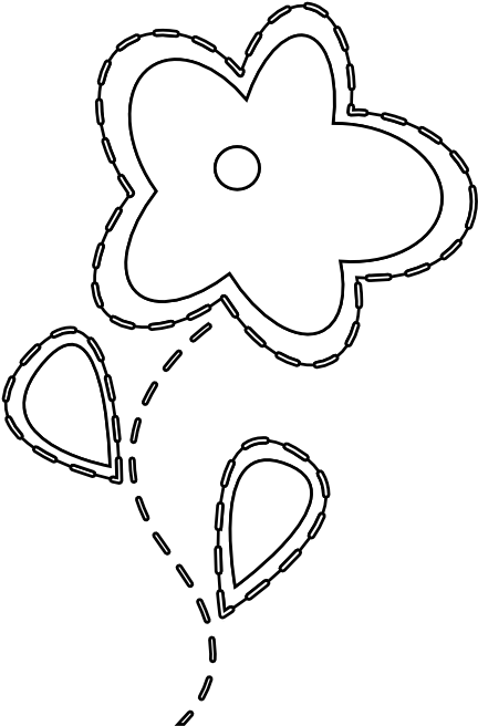 Easter Flower Black White Plant Quetzal Valentine 555px - Portable Network Graphics (555x785), Png Download