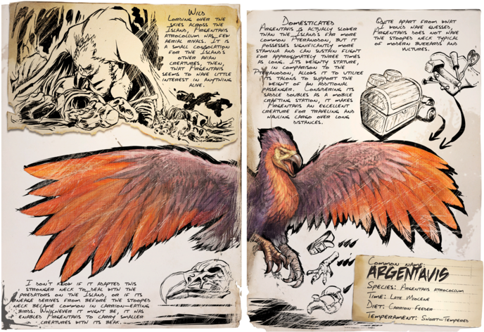 120 Argent - Ark Argentavis (800x532), Png Download