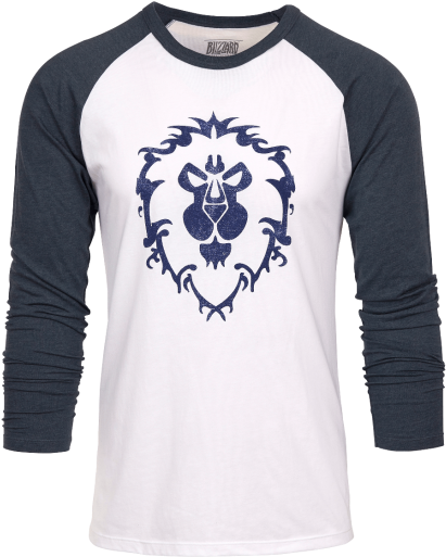 World Of Warcraft Alliance Heather Raglan Shirt - World Of Warcraft Alianza (550x550), Png Download
