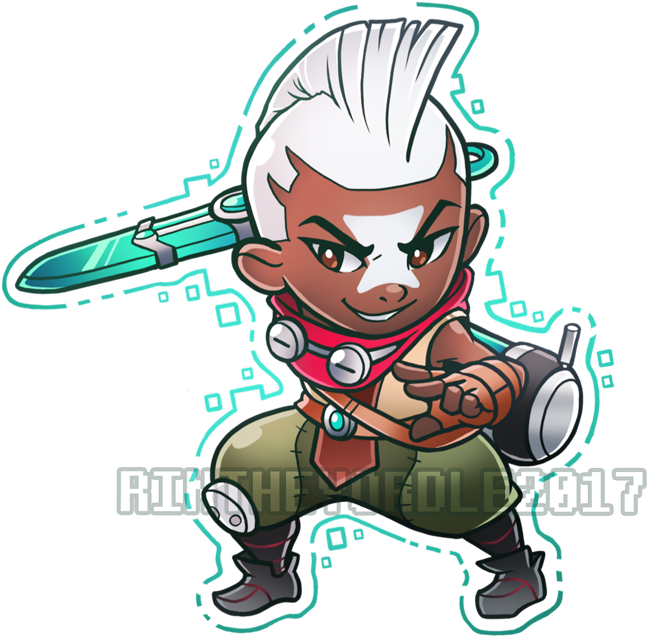 Rin على تويتر - Cartoon (700x681), Png Download