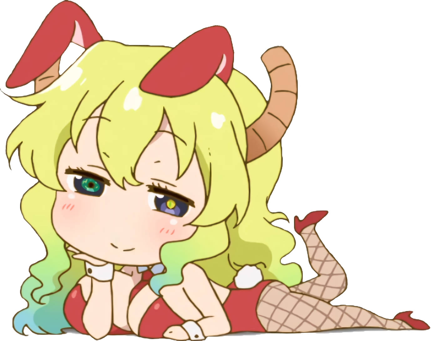 Cartoon Mammal Vertebrate Nose Fictional Character - Miss Kobayashi's Dragon Bunny (1378x1092), Png Download