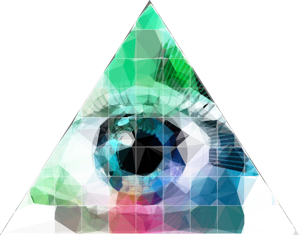 Iluminati Sticker - Triangle (1036x814), Png Download