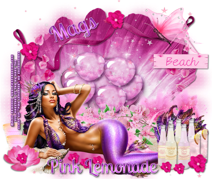 Ct Ptu Alex Prihodko "pink Lemonade" Tag - Girl (700x600), Png Download