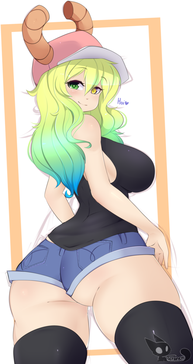 Anyone Else Got Any Dragon Maid Waifus - Kobayashi Dragon Maid Lucoa Rule 34 (662x1207), Png Download