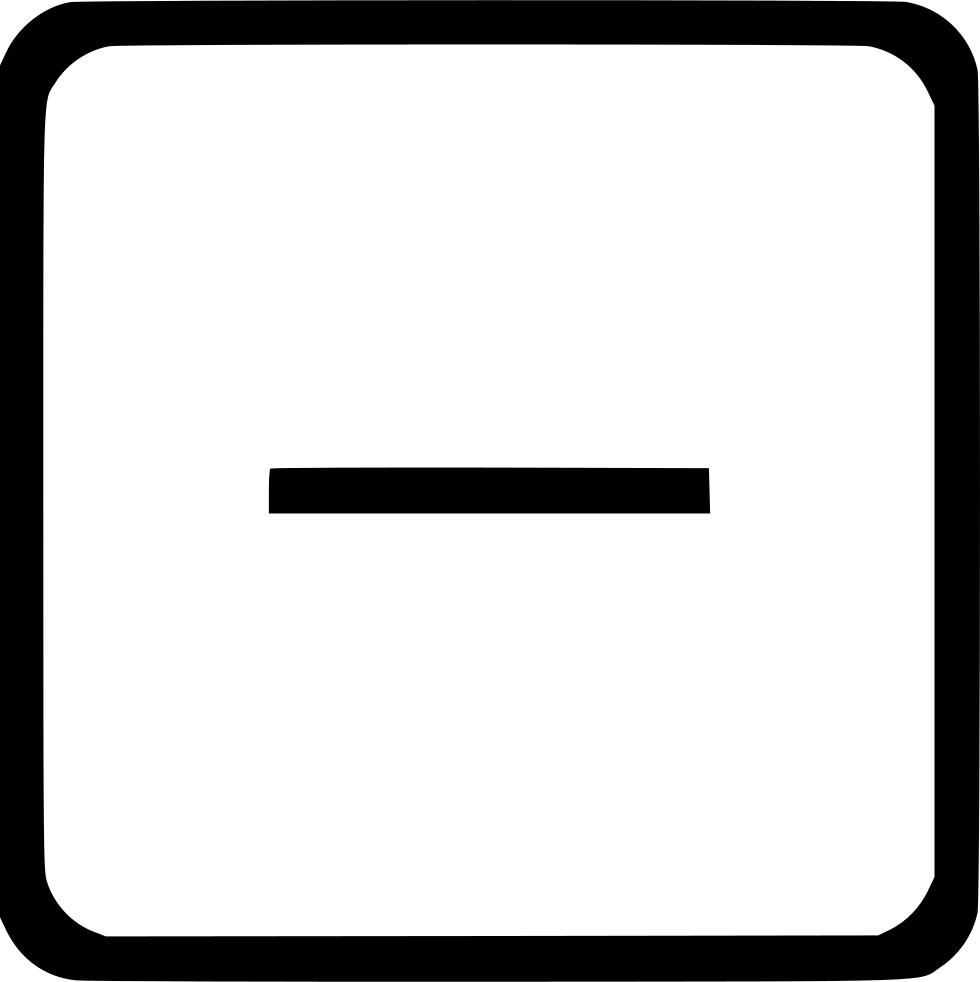 Dash Latin Keyboard Ui Element Minus Comments - Ac Adapter (980x982), Png Download