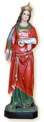 Santa Lucia Cm - Statues Of St Philomena (350x400), Png Download