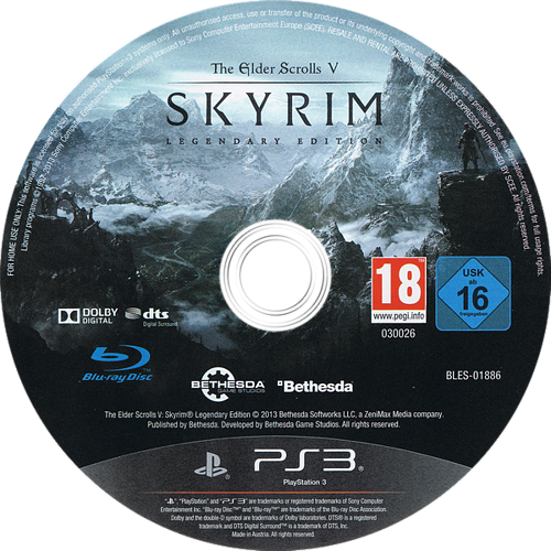 Gb Eye Skyrim Vista Framed Collector Print (500x500), Png Download